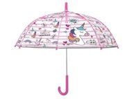 PERLETTI caurspīdīgs lietussargs Vienradzis 45/8, 15659