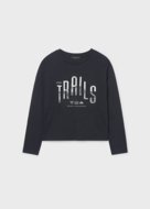 MAYORAL krekls ar garām piedurknēm, black, 7.007-30