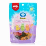 AMOS želejkonfektes 4D, Easter friends, 65 g.