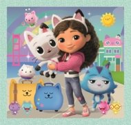 CLEMENTONI GABBY'S DOLLHOUSE puzle, 3x48 gab., 25002