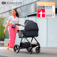 KINDERKRAFT ratiņi 2IN1 NEA, deep grey, KSNEA000DGR2000