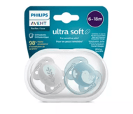 PHILIPS AVENT māneklītis Ultra soft DECO, 6-18 m, 2gab, boys, SCF091/15