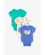 MOTHERCARE bodijs ar īsam piedurknēm, 3 gab., BB652