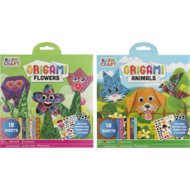 MOXY radošais komplekts "Origami ziedi/dzīvnieki", sortiments., 100096