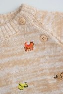 COCCODRILLO sweater BUDDIES BOY NEWBORN, krēmveida, cm