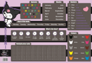 KUROMI divpusējs galda paliktnis, 55×38 cm, TO-POD-4349-XXX-KURO-SA