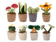 Plīša rotaļlieta, puķupods 15 cm, dažādi, 456194