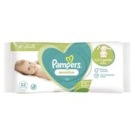 PAMPERS bērnu mitrās salvetes SENSITIVE, 52 gab.