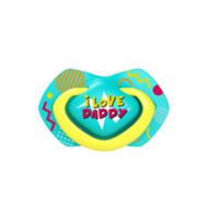 CANPOL BABIES silikona māneklītis, simetrisks NEON LOVE, 18m+, 2 gab, 22/654_blu