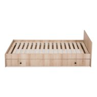 KLUPŚ bērnu gultiņa ar komodu COMPACT 3in1, 120x60 cm., Beech