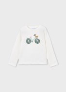 MAYORAL t-krekls ar garām piedurknēm, natural, 3.019-12, 98  cm