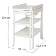 ROBA pārtinamais galds un vanna, White, 212063WEV230