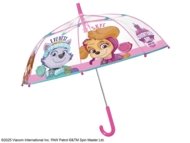 PERLETTI PAW PATROL caurspīdīgs lietussargs 45/8, rozā, 75157