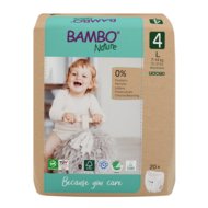 BAMBO autiņbiksītes-biksītes NATURE papīra iepakojumā, 4 izmērs, 7-14 kg, 20 gab., BAMB6506