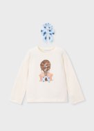 MAYORAL t-krekls ar garām piedurknēm, sky bone, 3.020-17, 98  cm