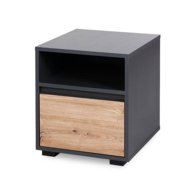 LITTLE SKY by KLUPŚ naktsgaldiņš DALIA, Anthracite/Oak