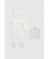 MOTHERCARE krekls ar garām piedurknēm, cepure un dūraiņi, IF294 74