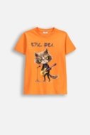 COCCODRILLO t-krekls ar īsam piedurknēm, oranži, WC6143216VBB-006-128, 128 izmērs