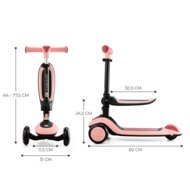 KINDERKRAFT skrejritenis HALLEY, rose pink, KRHALL00PNK0000