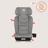 LIONELO autokrēsls NEAL I-SIZE, 100-150 cm., Grey concrete