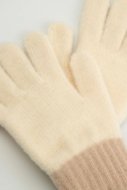 COCCODRILLO cimdi ACCESSORIES WINTER GIRL, krēmveida, ZC5360301AWG-002-M, M cm