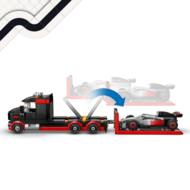 60493 F1® DISPLAY TRUCK WITH AUDI F1® RACE CAR