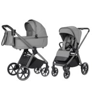 CARRELLO universāls ratiņi OMEGA 2IN1, Cliff grey, CRL-6531