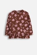 COCCODRILLO t-krekli CRAFT PUNK GIRL KIDS, brūns, ZC5143103CGK-018-122, 122 cm