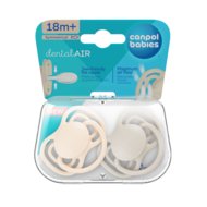 CANPOL BABIES silikona simetriski knupīši NUDE, Creme, 18+m, 2 gab.,  23/230_cre