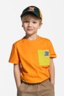 COCCODRILLO krekls ar īsām piedurknēm GAMER BOY KIDS, apelsīns, WC5143203GBK-006-122, 122 cm