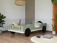 BENLEMI bērnu gulta-džips SAFARI, 80x160 cm., Sage green, JP-0064/80X160-SAL
