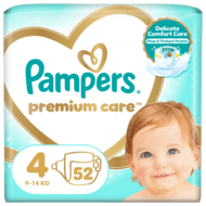 PAMPERS autiņbiksītes Premium Care 4 izmērs 9-14kg 52 gab., 81765775
