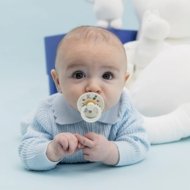 BIBS x Moomin knupīši COLOUR ROUND, 6-18 mēneši, 2 gab., Friends ivory mix