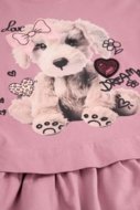 COCCODRILLO kleita CRAFT PUNK GIRL KIDS, rozā, ZC5129101CGK-033-104, 104 cm