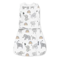INGENUITY bērnu autini SWADDLEME Happy Elephant, 3 - 6 m., WHITE, 17388
