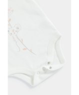 MOTHERCARE bodijs ar garām piedurknēm, bikses zīdaiņiem, bib, FB324