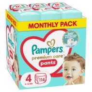 PAMPERS autiņbiksītes-biksītes Premium Care, 4 izmērs 9-15kg, 114 gab, 80825838
