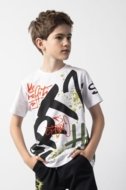 COCCODRILLO t-krekls SPORTS BOY JUNIOR, balts, cm