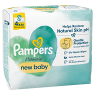 PAMPERS Mitrās salvetes Harmonie New Baby, 4x46, 184 gab, 81783718