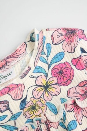 COCCODRILLO kleita ar garām piedurknēm, raiba, 