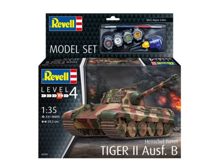 REVELL auto modelis Tiger II Ausf. B, 63249 