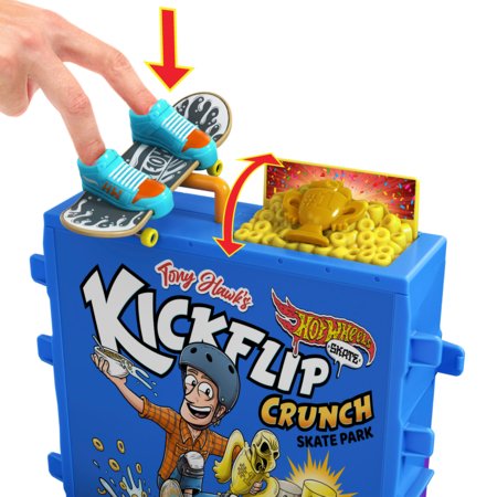 HOT WHEELS pirkstu skrituļdēļa trase sausas pārslas, HTP09 