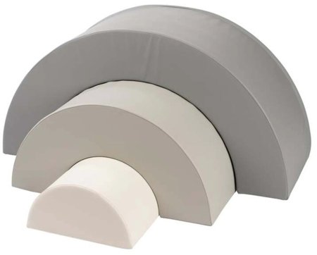 BABYTROLD mīkstie bloki bērniem RAINBOW, Ash, 18-60BA-ASK 
