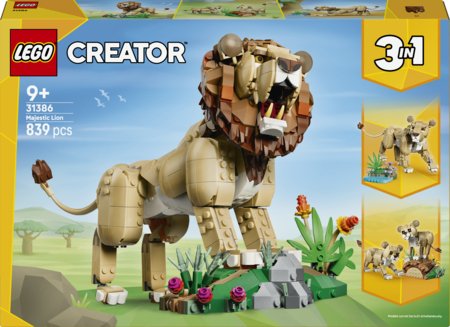 31386 LEGO® Creator Savvaļas dzīvnieki: Majestātiskais lauva 