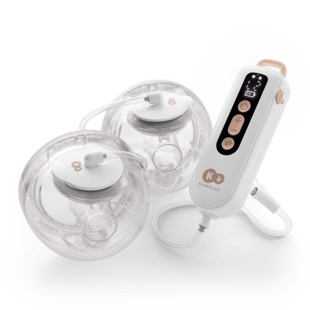 KINDERKRAFT pārnēsājamais dubultais elektriskais krūts sūknis GENTLEFLOW, golden, KEGEFL00GLD0000 