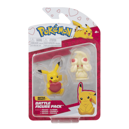 POKEMON Alcremie un Pikachu darbības figūriņas, 2 gab., PKW2489 