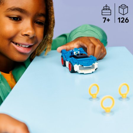 77117 LEGO® Sonic the Hedgehog™ Sonic: Zibens ātrgaitnieks 