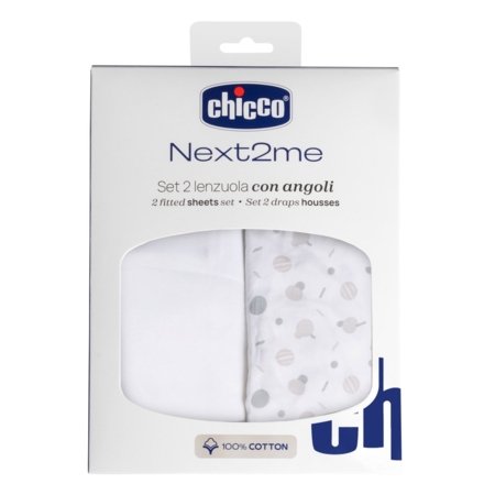 CHICCO palags ar gumiju  NEXT2ME, 50 × 83 cm, 2 gab., Confetti 