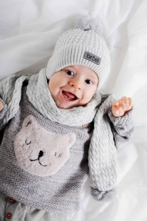 BROEL cepure ACCESSORIES WINTER BOY, pelēka,  ZB3364103AWB-019 