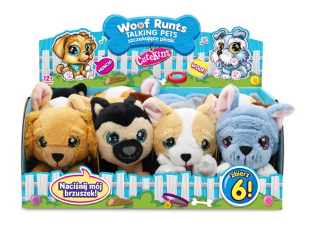 CUTEKINS plīša rotaļlieta ar skaņām Paw Pals, sortiments, 35055 